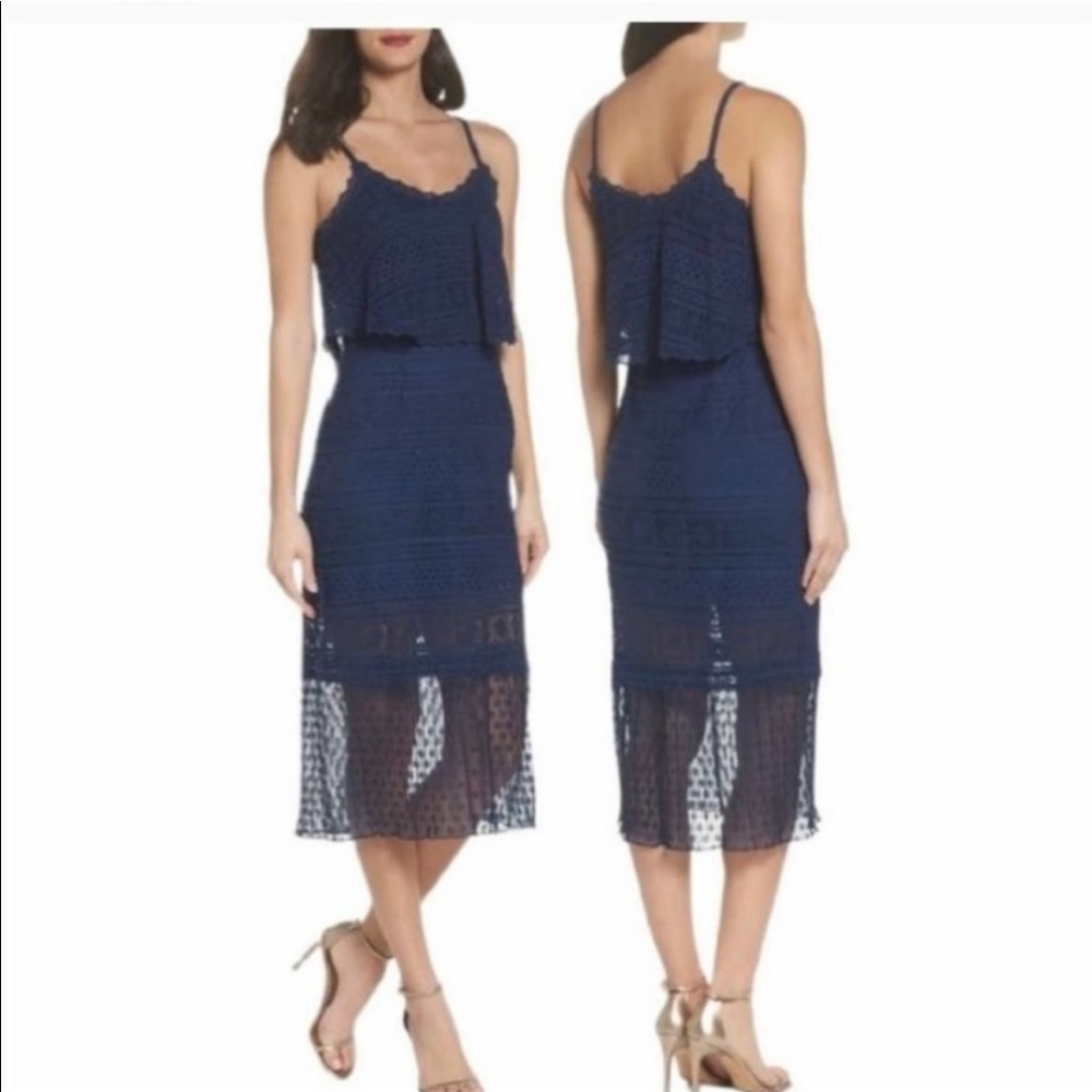 Foxiedox Elle lace midi dress large - Picture 10 of 10